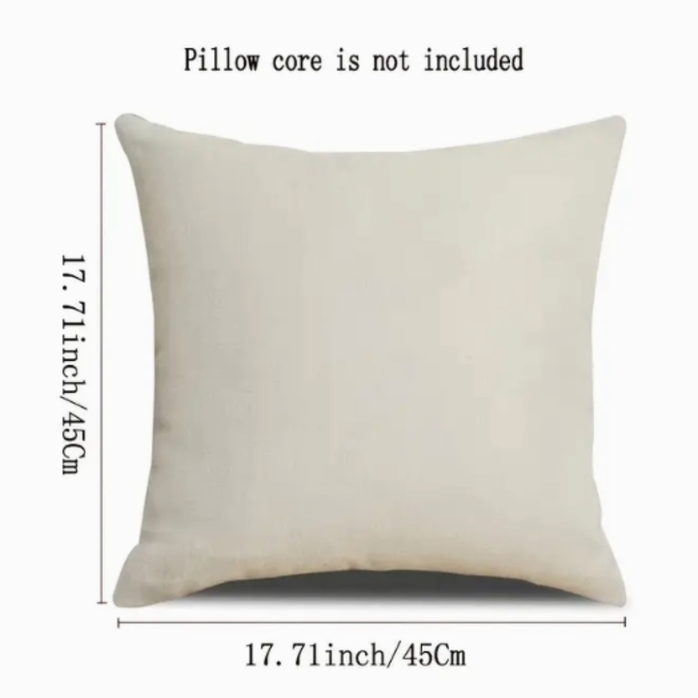 NEW LIFE IS BEAUTIFUL RIDE VINTAGE BICYCLE SUNFLOWERS LINEN PILLOW COVER 17.7" - Picture 2 of 5